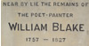 Blake's gravestone