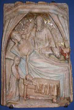 Medieval Nativity scene